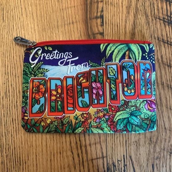 Brighton zipper pouch canvas postcard bag - Picture 4 of 7